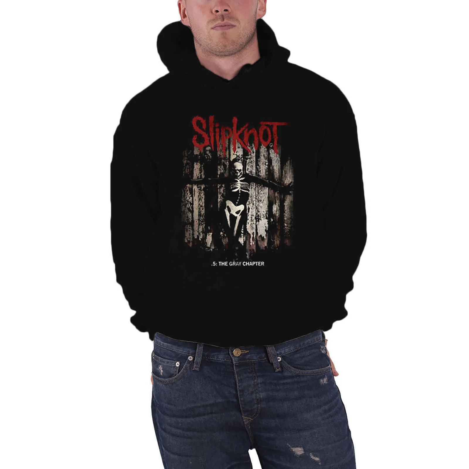 SLIPKNOT - .5 THE GRAY CHAPTER - Pullover Hoodie Black (Back Print) - Image 3
