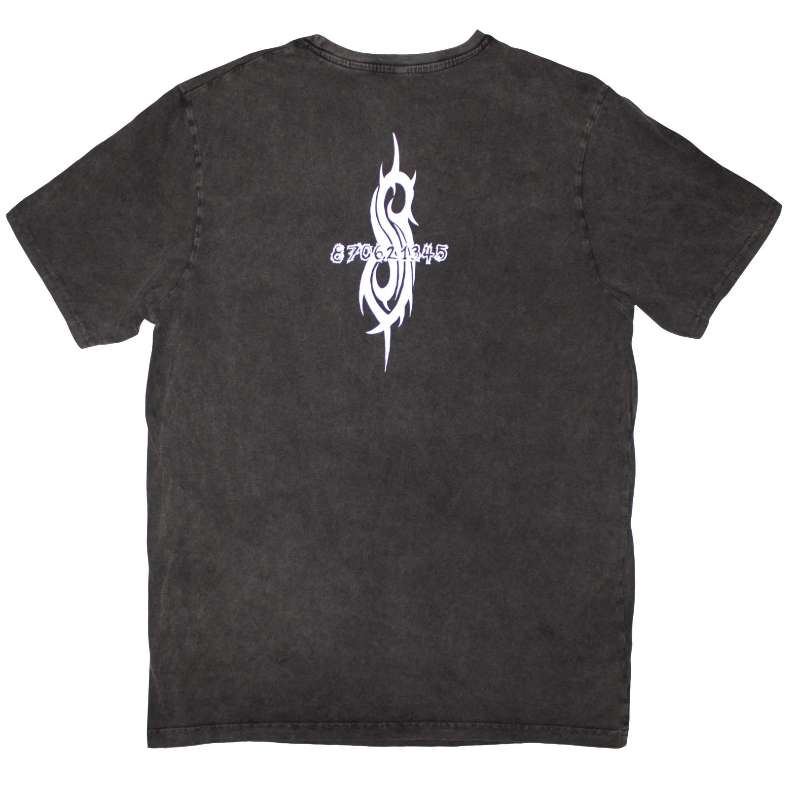 SLIPKNOT - ALBUM SPLATTER - Stone Wash T-Shirt Grey (Back Print) - Image 2