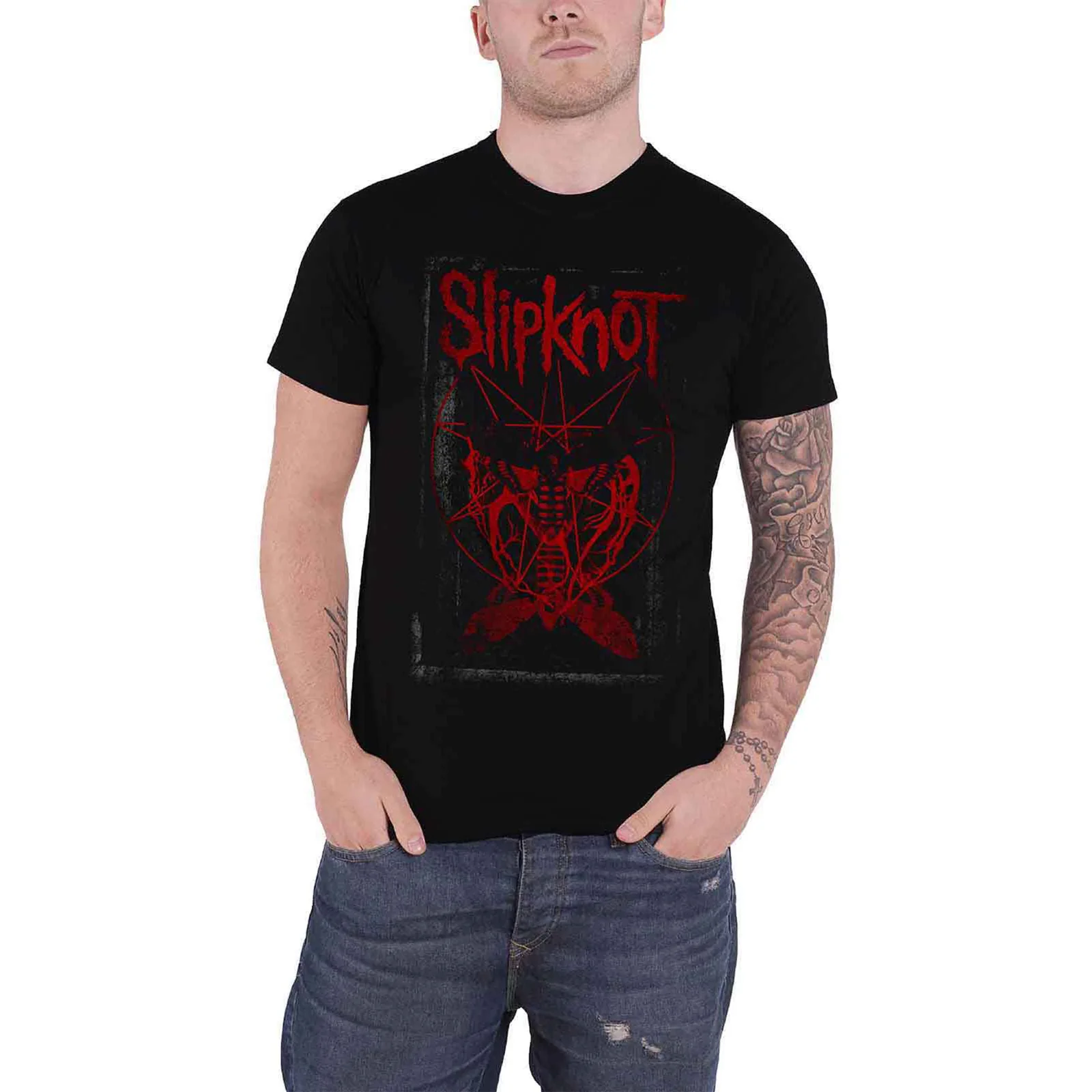SLIPKNOT - DEAD EFFECT - T-Shirt Black (Back Print) - Image 3