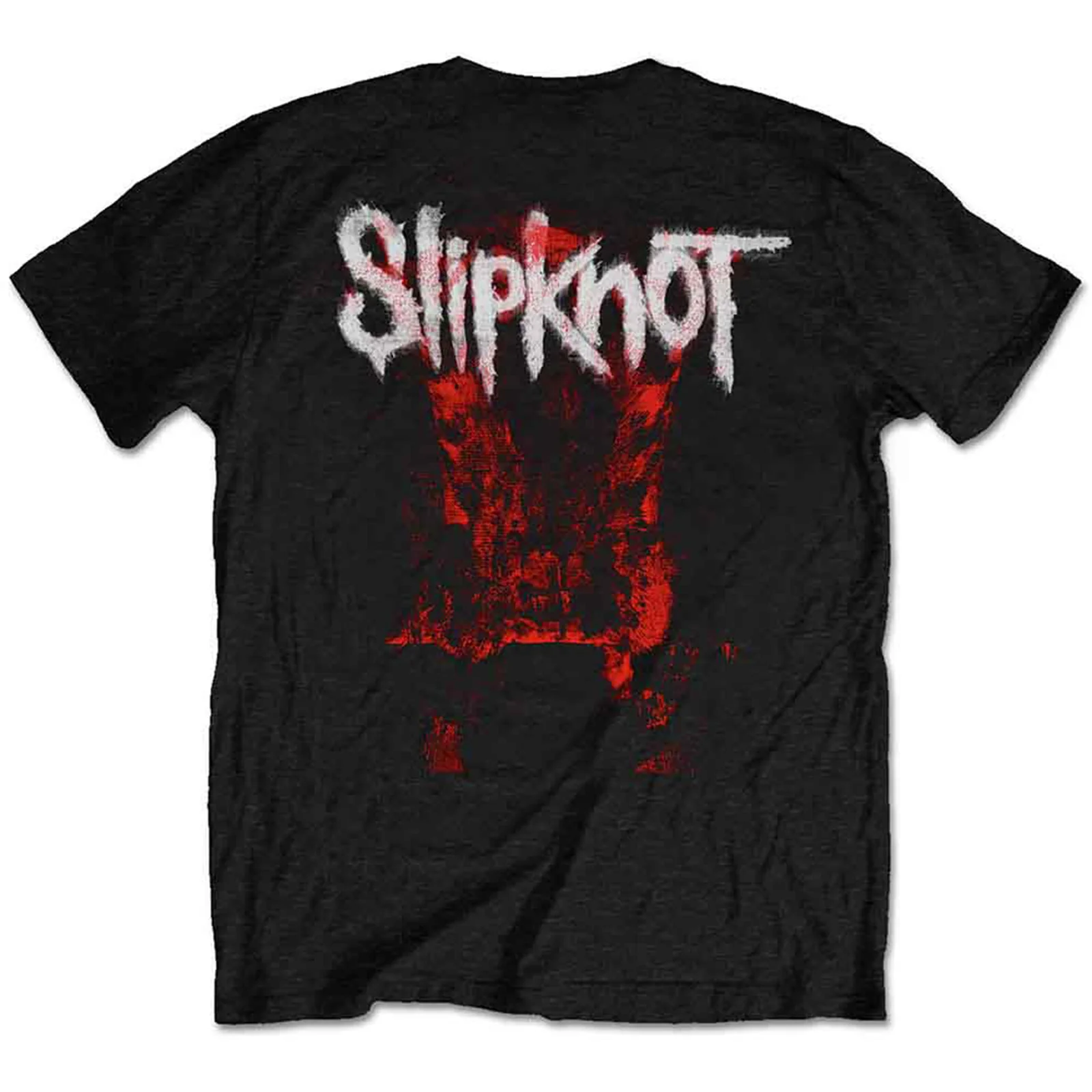 SLIPKNOT - DEVIL SINGLE - LOGO BLUR - T-Shirt Black (Back Print) - Image 2