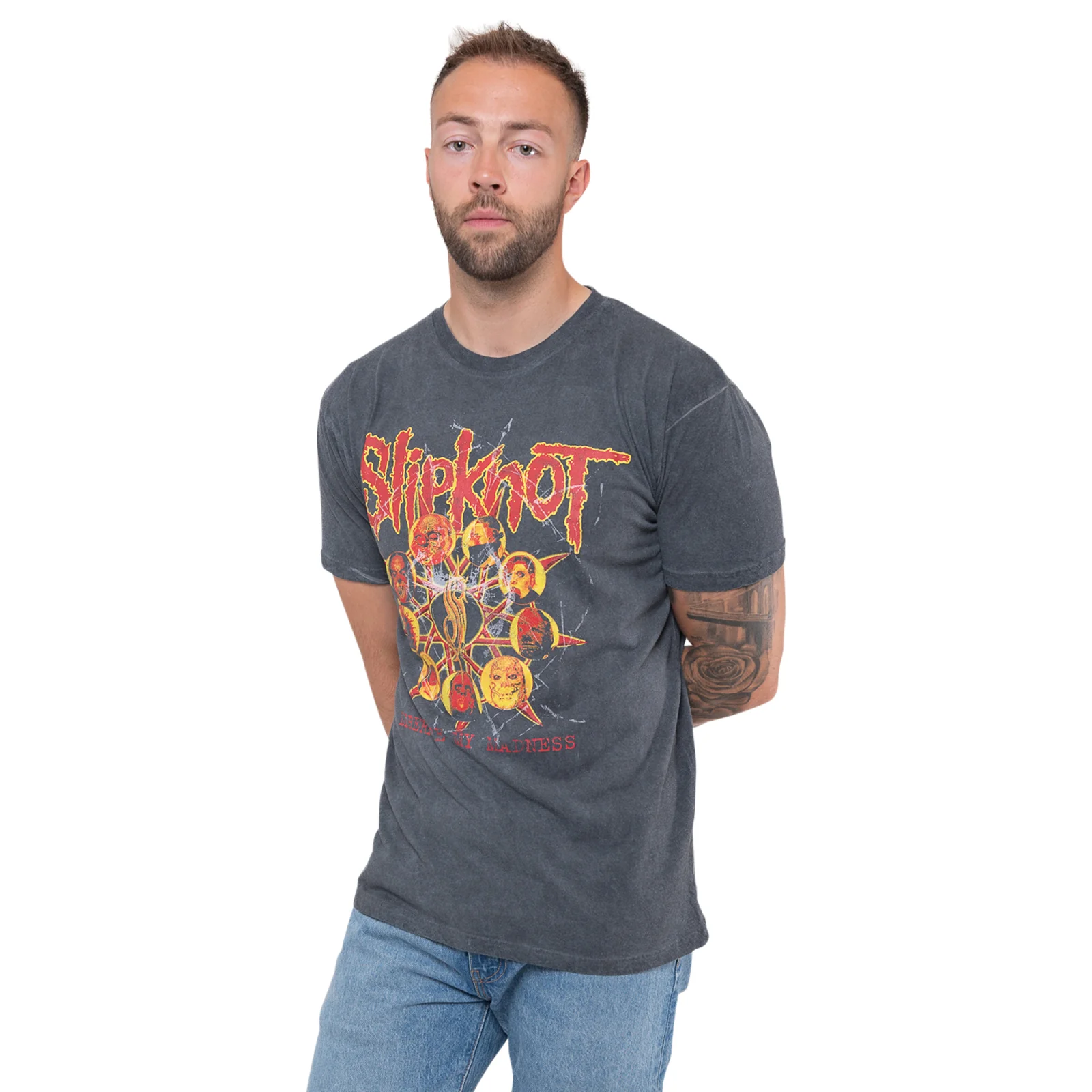 SLIPKNOT - LIBERATE - T-Shirt Black (Back Print & Wash Collection) - Image 3