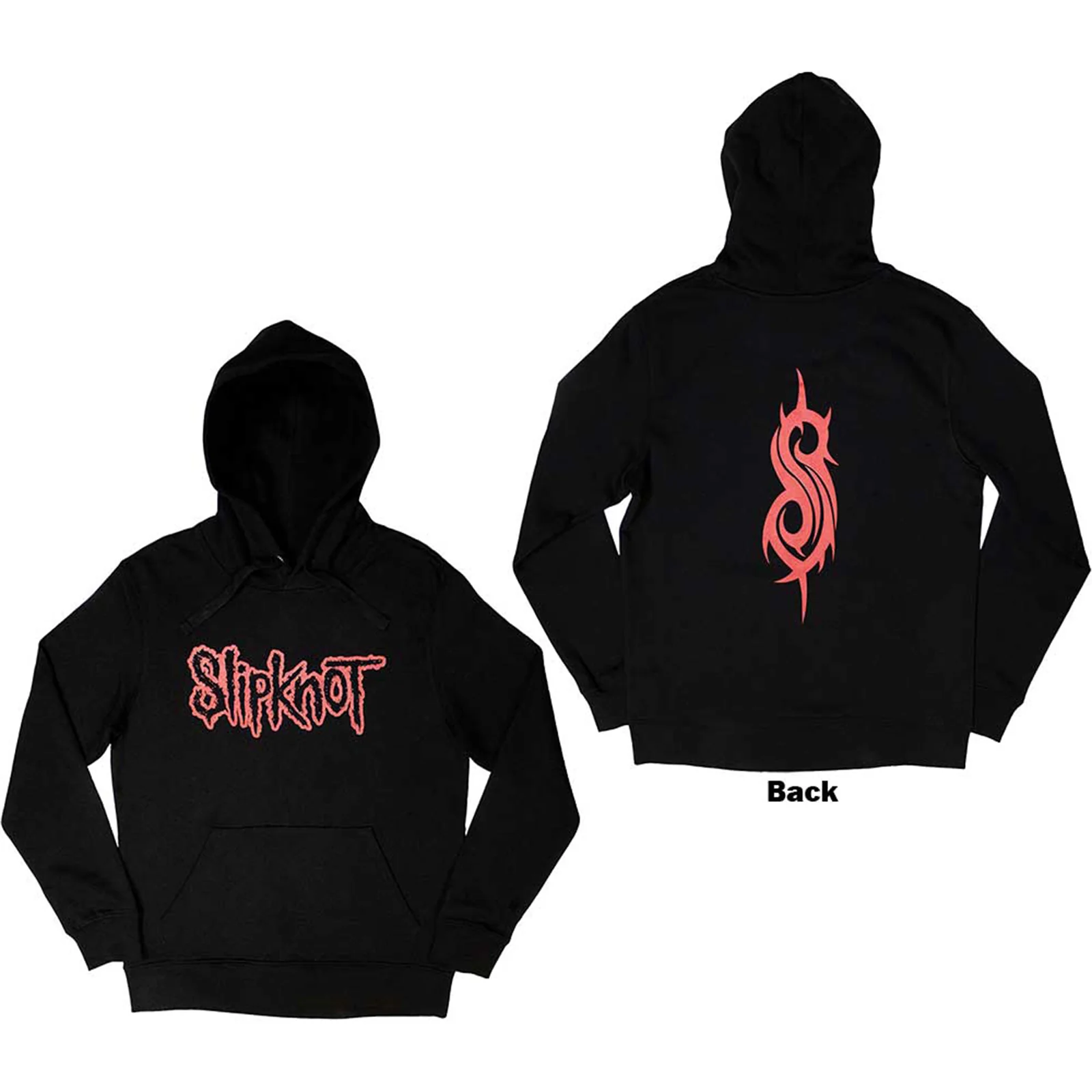 SLIPKNOT - LOGO - Pullover Hoodie Black (Back Print)