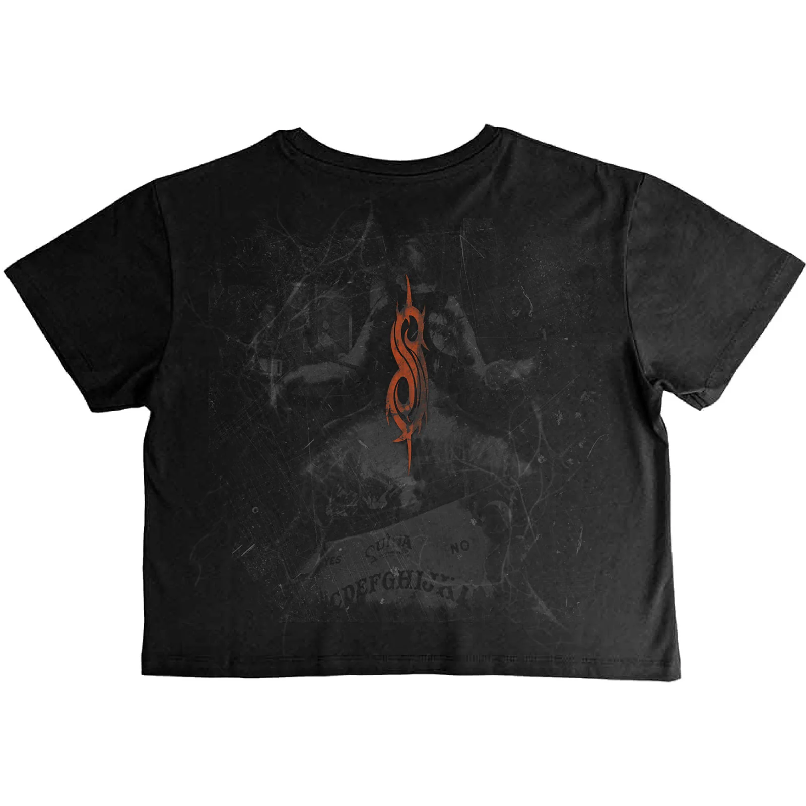 SLIPKNOT - OUIJA BELT - Crop Top Black (Back Print) - Image 2