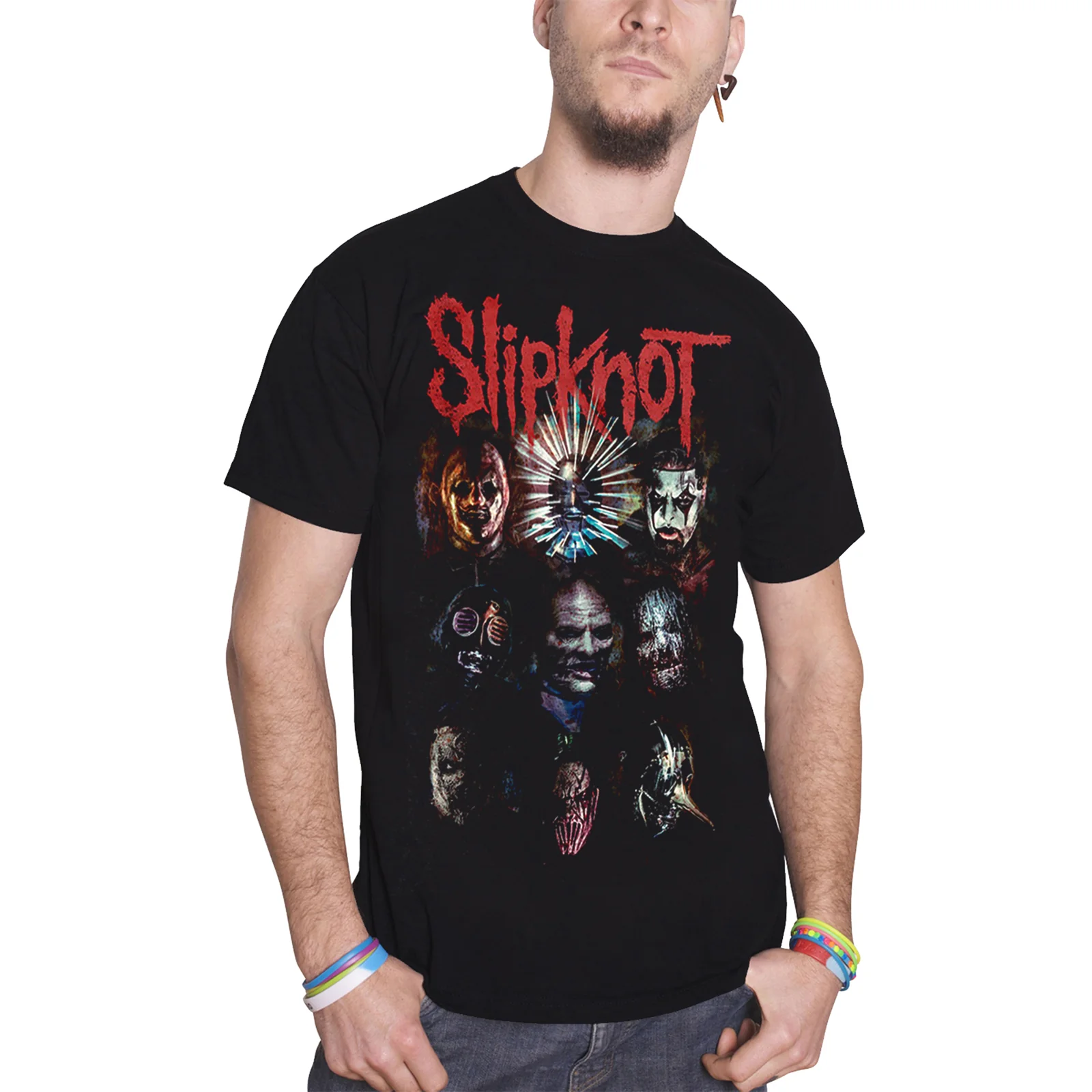 SLIPKNOT - PREPARE FOR HELL 2014-2015 TOUR - T-Shirt Black (Back Print) - Image 3