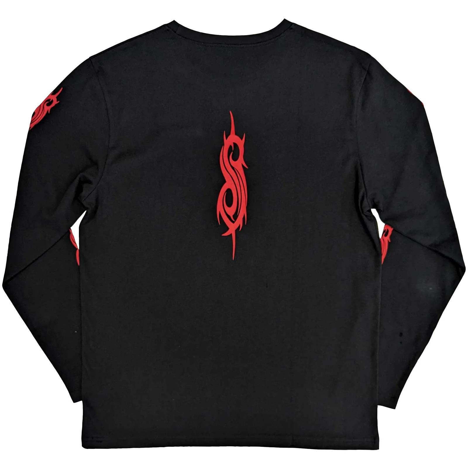 SLIPKNOT - SKELETON FLAG - Long Sleeve T-Shirt Black (Back & Sleeve Print) - Image 2