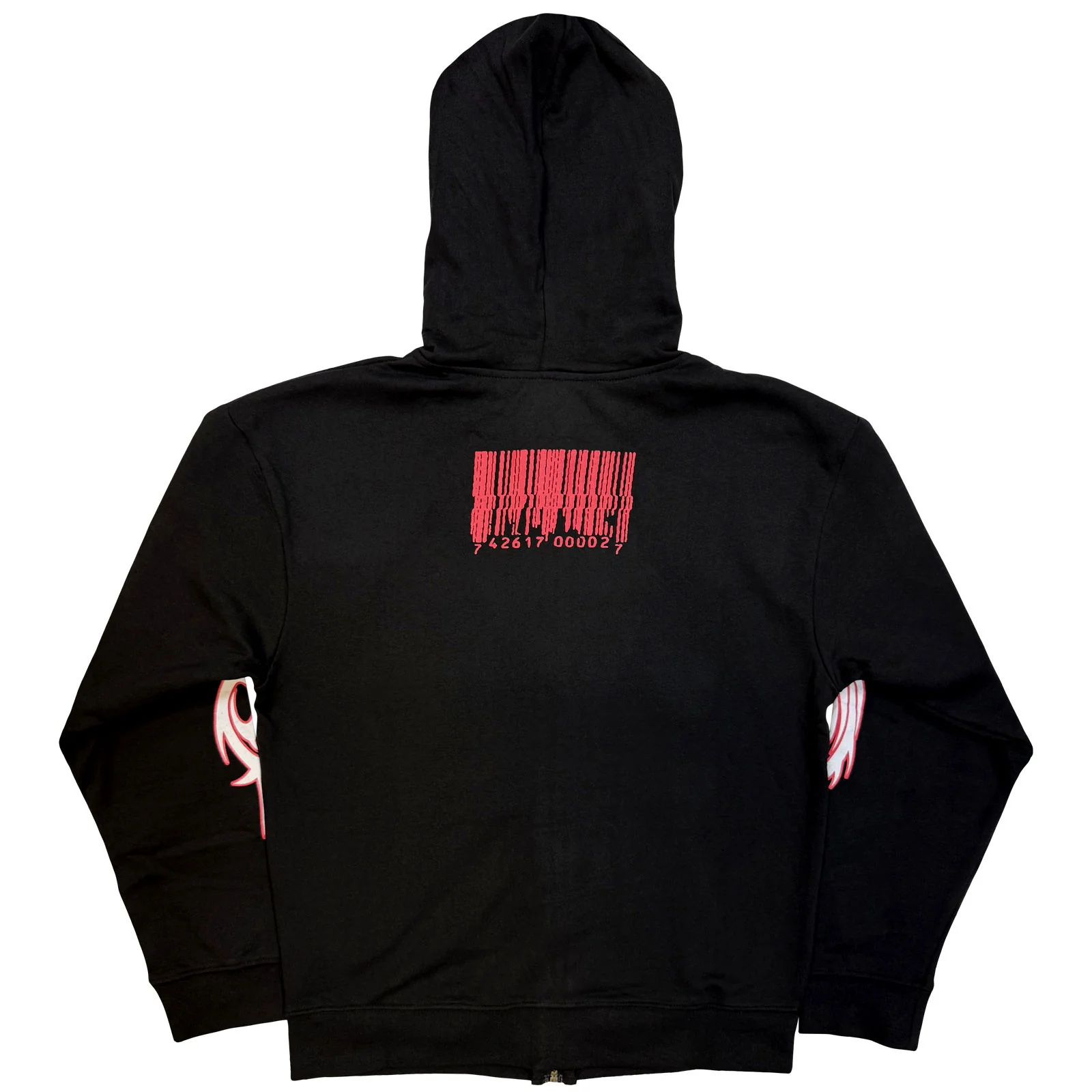 SLIPKNOT - SPIT IT OUT - Zipped Hoodie Black (Back Print) - Image 2