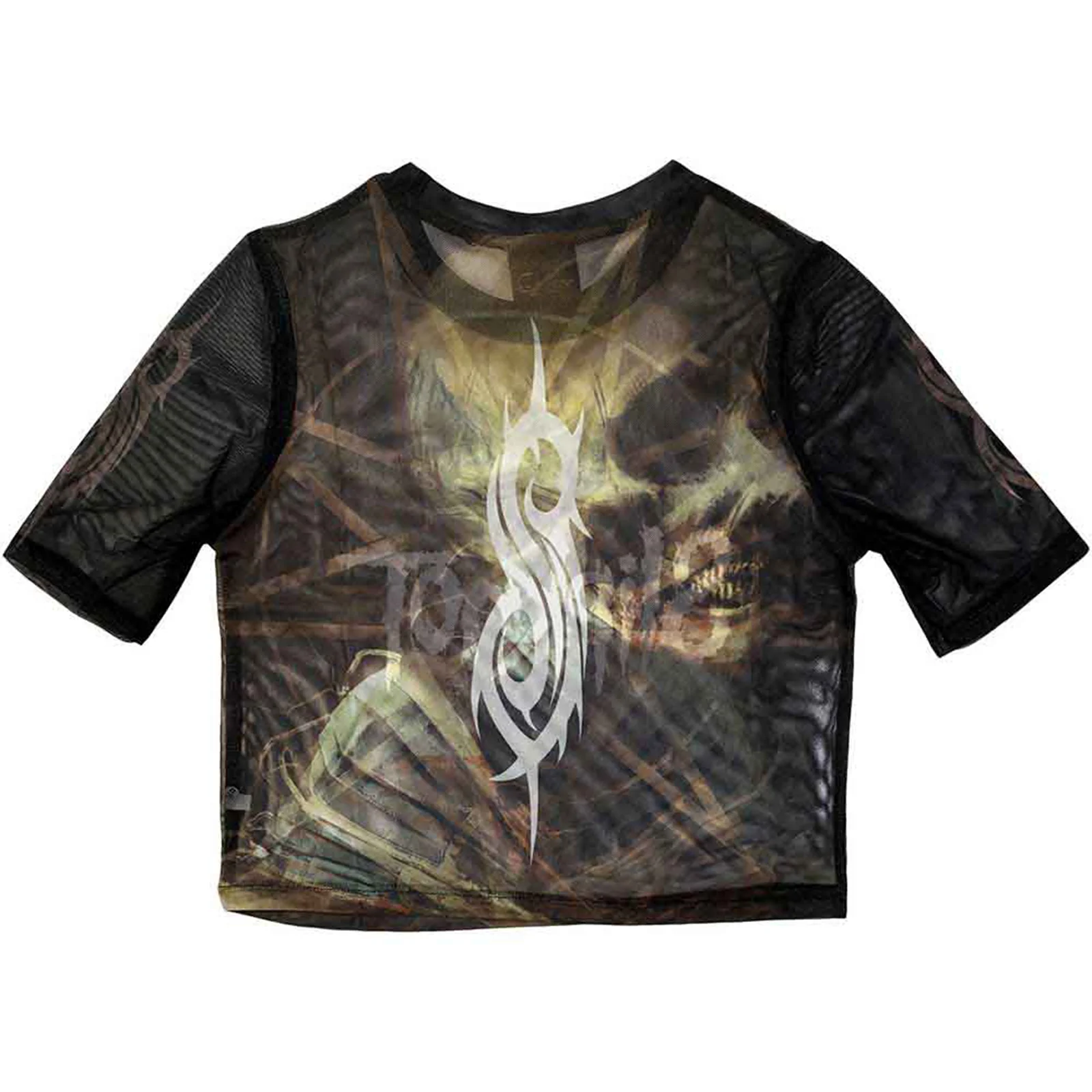 SLIPKNOT - THE END, SO FAR PROFILE - Crop Top Black (Back Print & Mesh) - Image 2