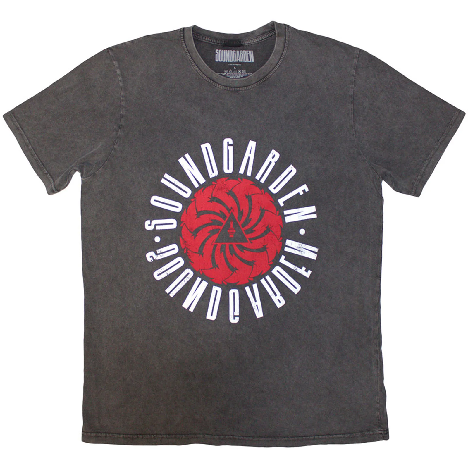 SOUNDGARDEN - CIRCLE LOGO - Stone Wash T-Shirt Grey