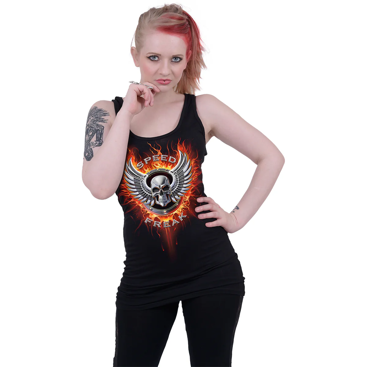 SPEED FREAK - Razor Back Top Black - Image 2