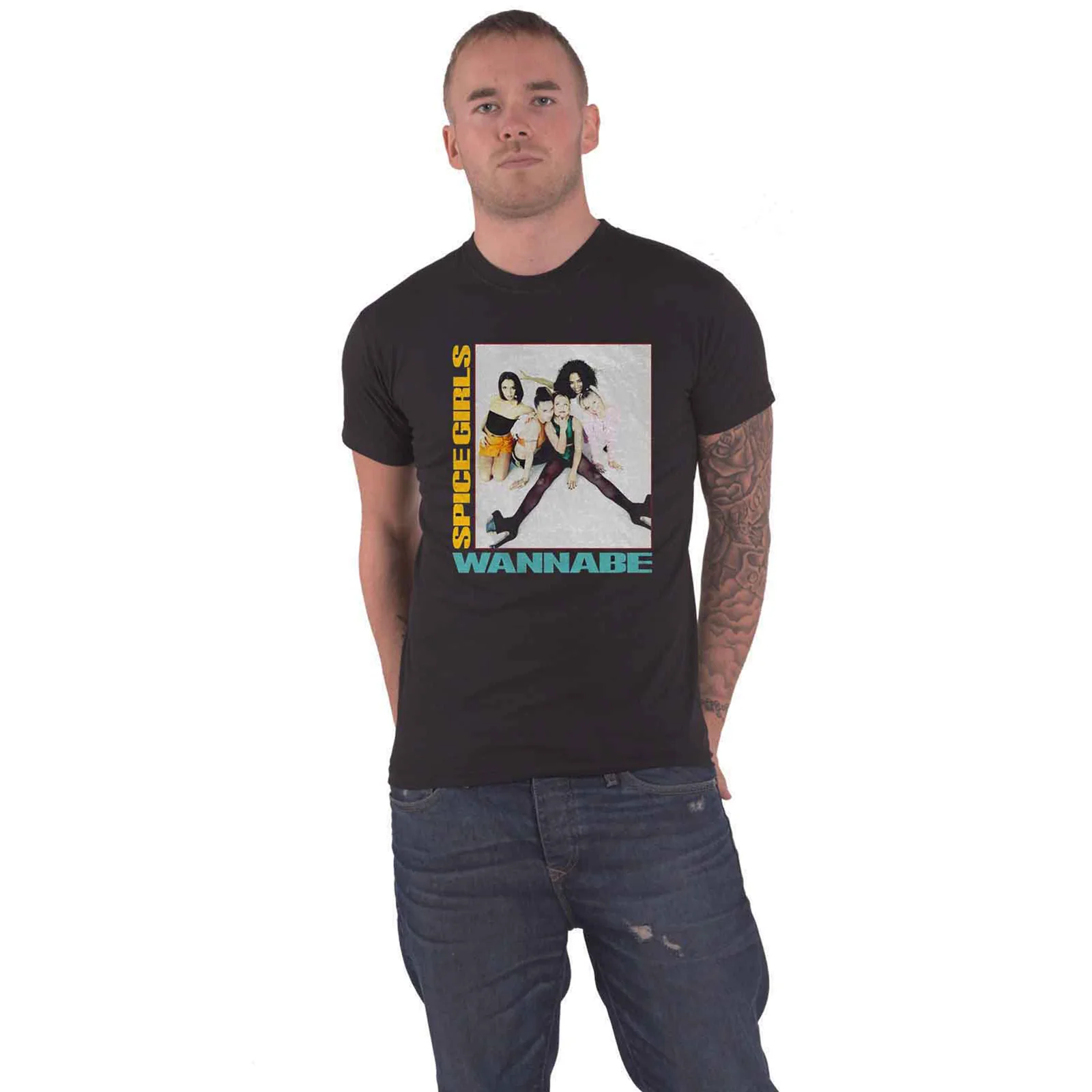 THE SPICE GIRLS - WANNABE - T-Shirt Black - Image 2