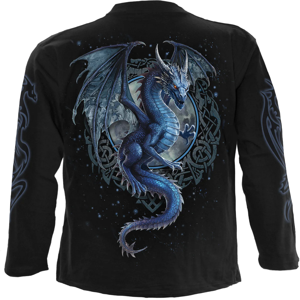 STORM DRAGON - Longsleeve T-Shirt Black - Image 2