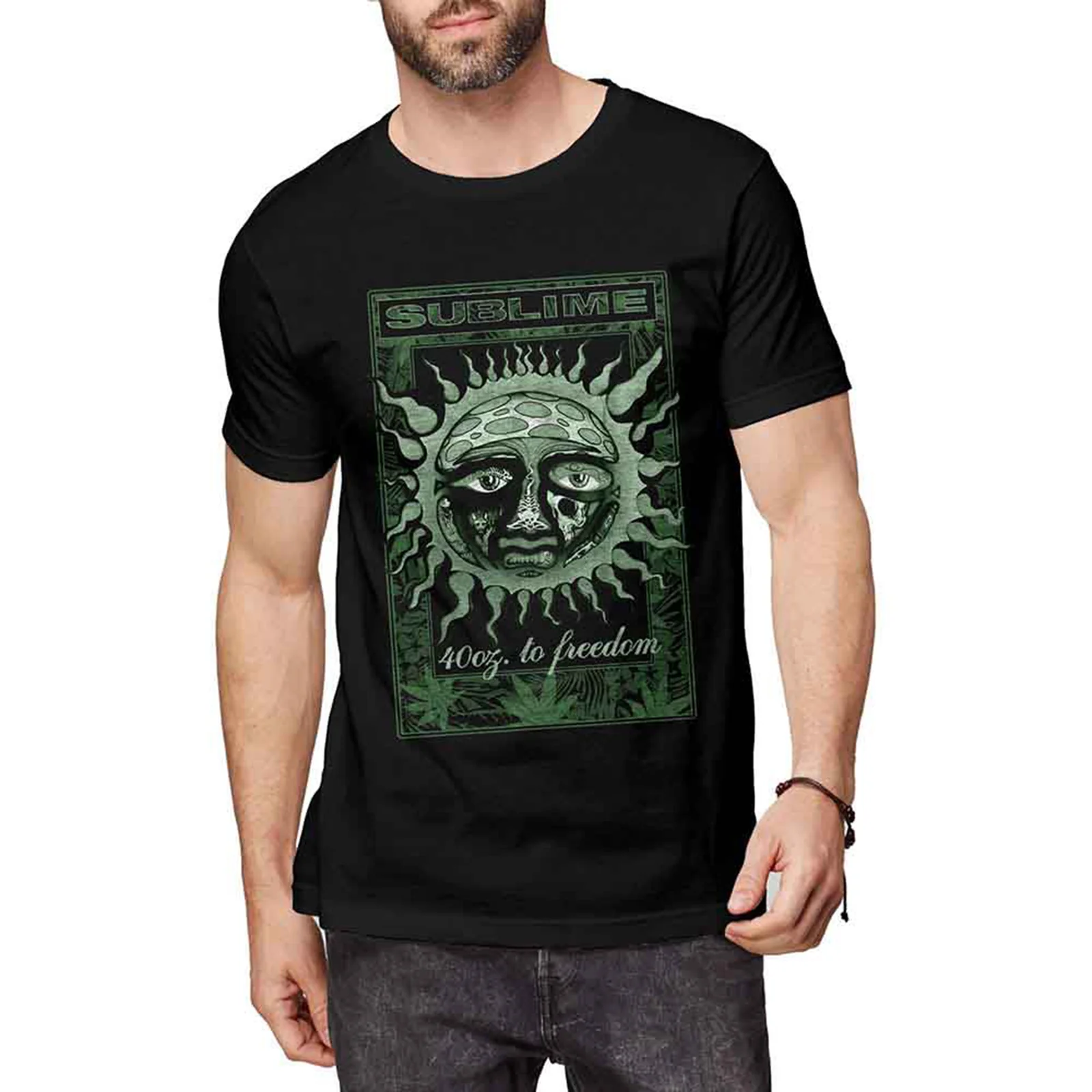 SUBLIME - GRN 40 OZ - T-Shirt Black