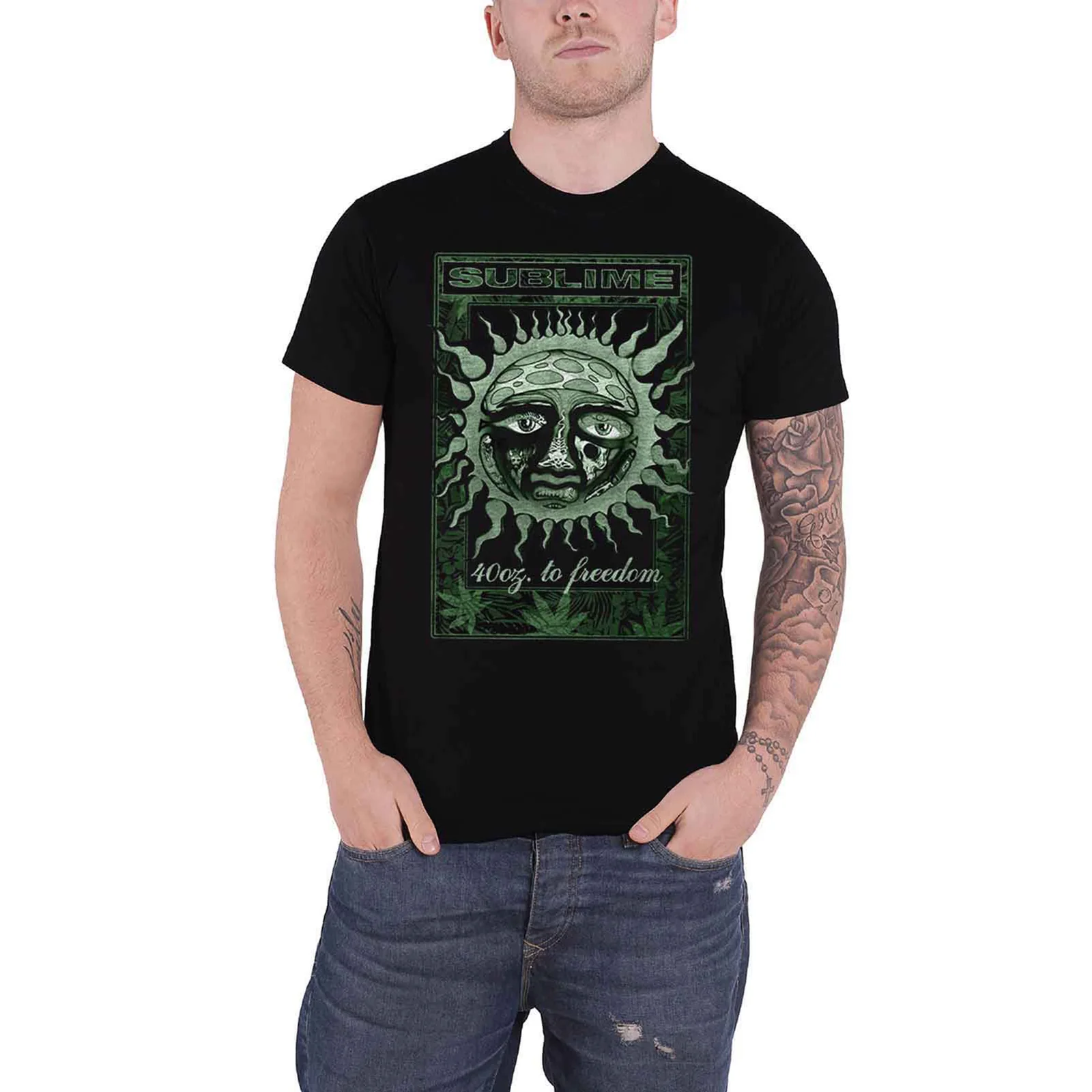 SUBLIME - GRN 40 OZ - T-Shirt Black - Image 2