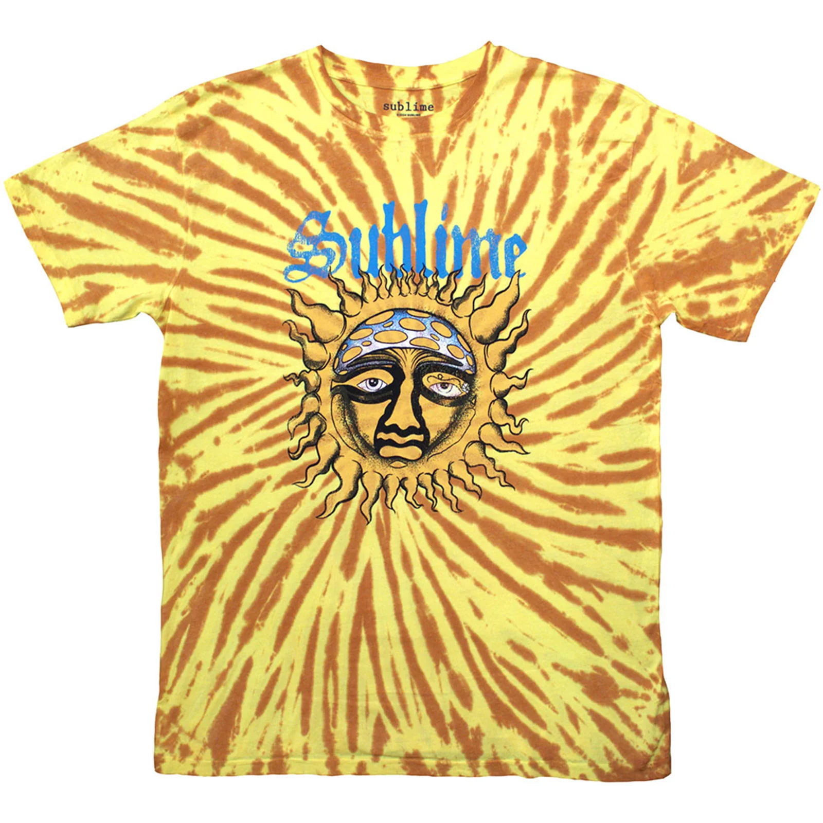 SUBLIME - SUN FACE - T-Shirt Orange (Wash Collection)