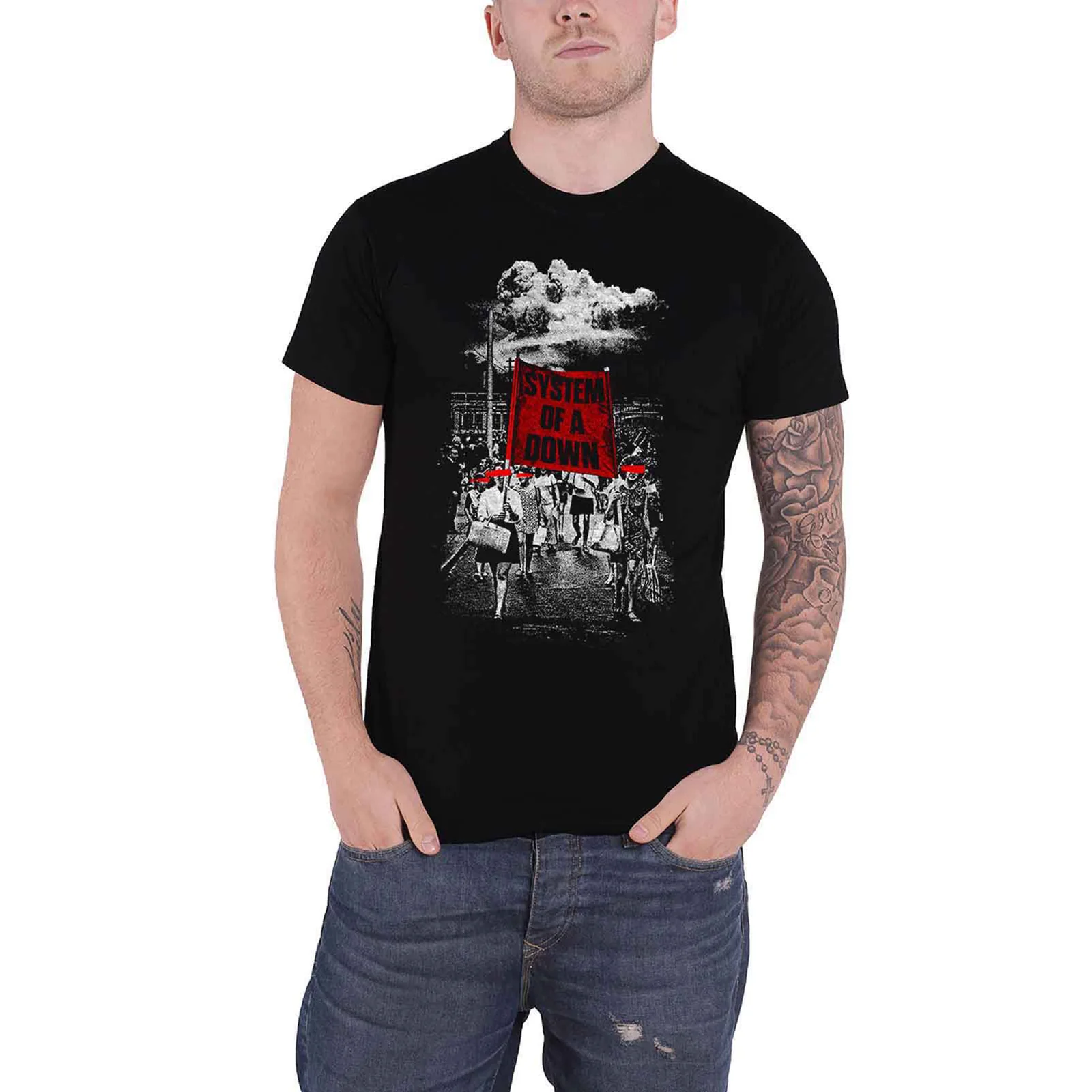 SYSTEM OF A DOWN - BANNER MARCHES - T-Shirt Black - Image 2