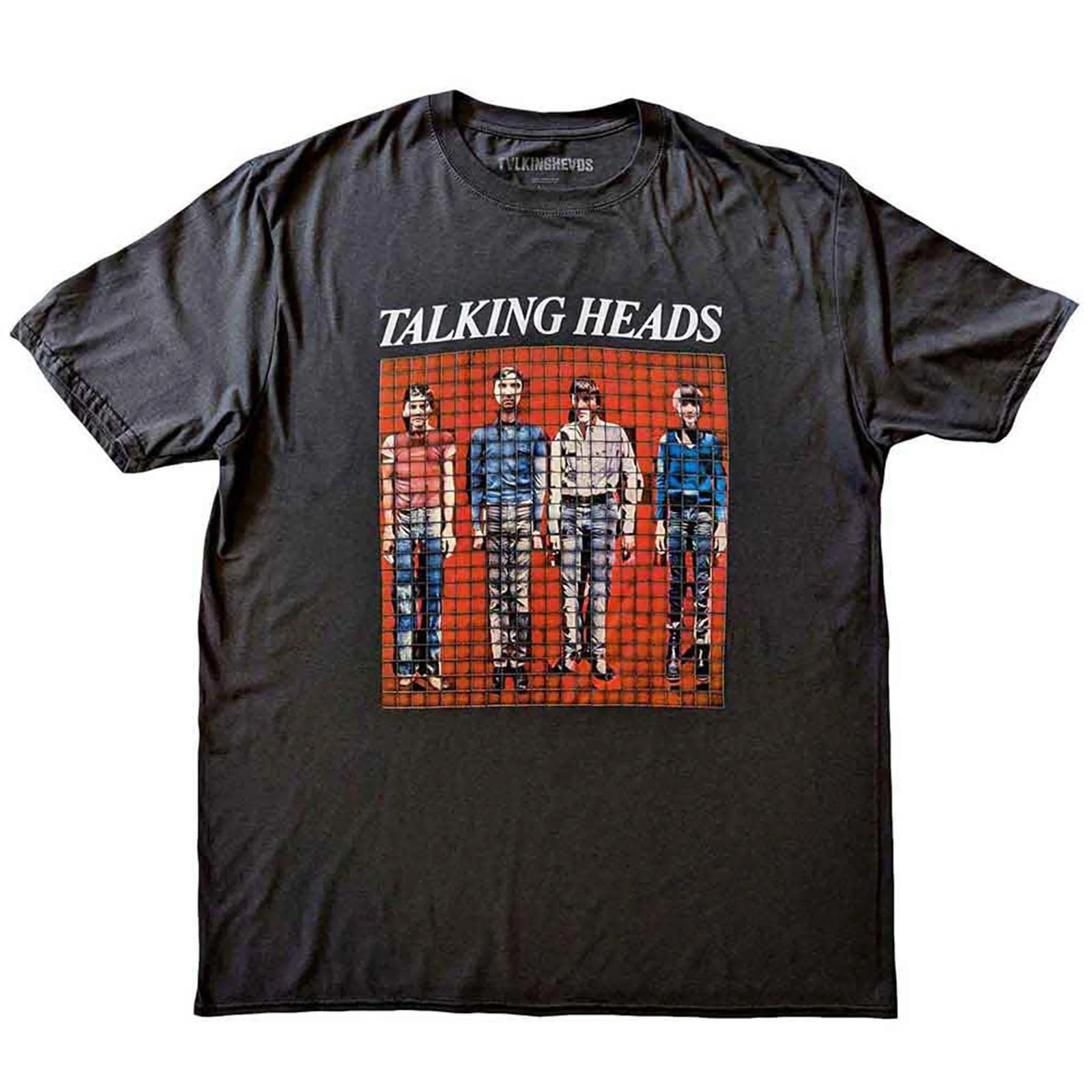 TALKING HEADS - PIXEL PORTRAIT - T-Shirt Grey