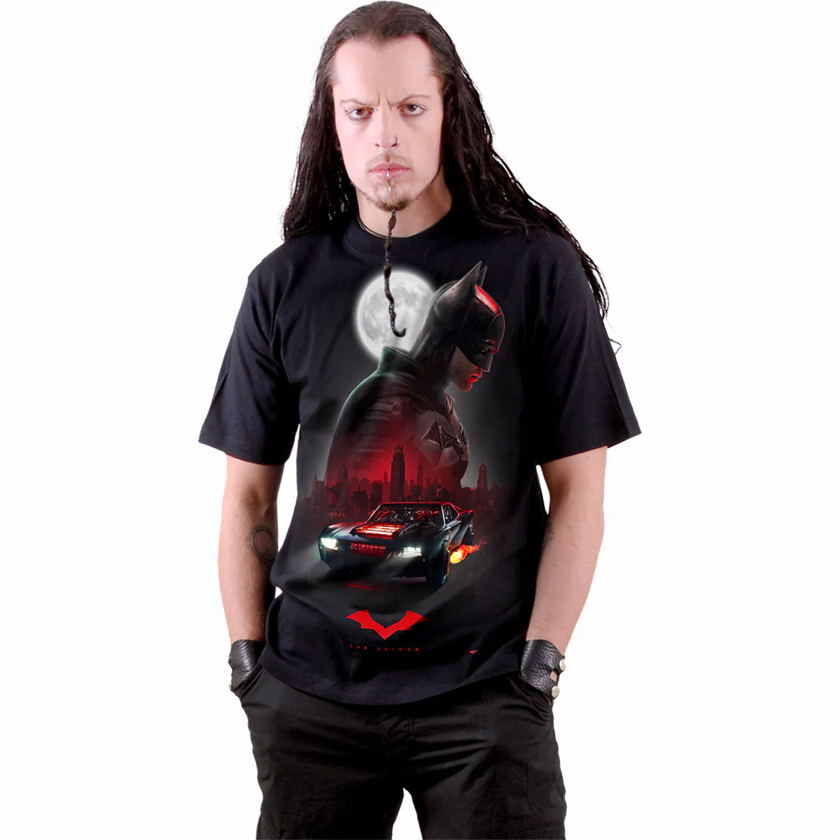 THE BATMAN - BATMOBILE - T-Shirt Black - Image 3