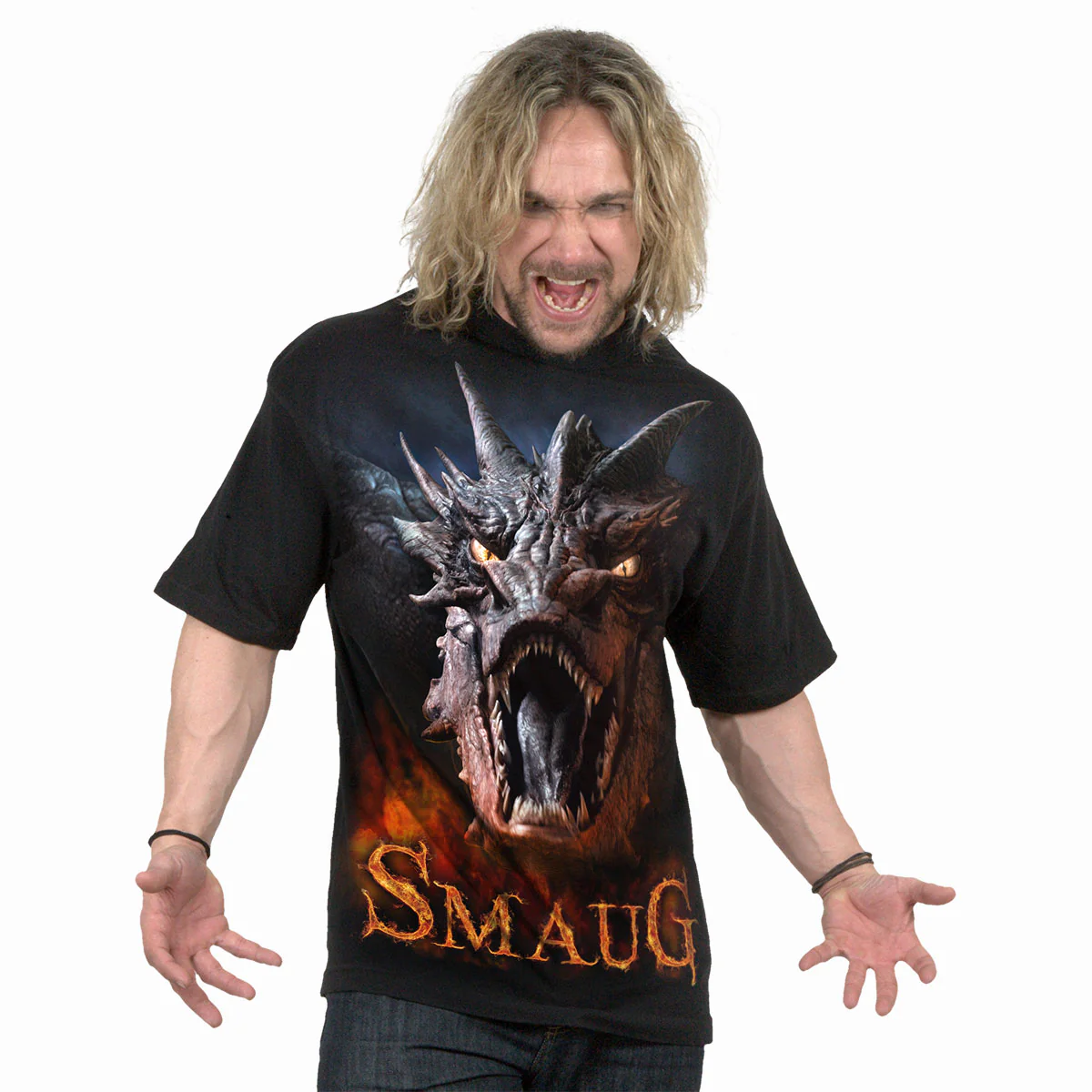 THE HOBBIT - SMAUG - T-Shirt Black - Image 3