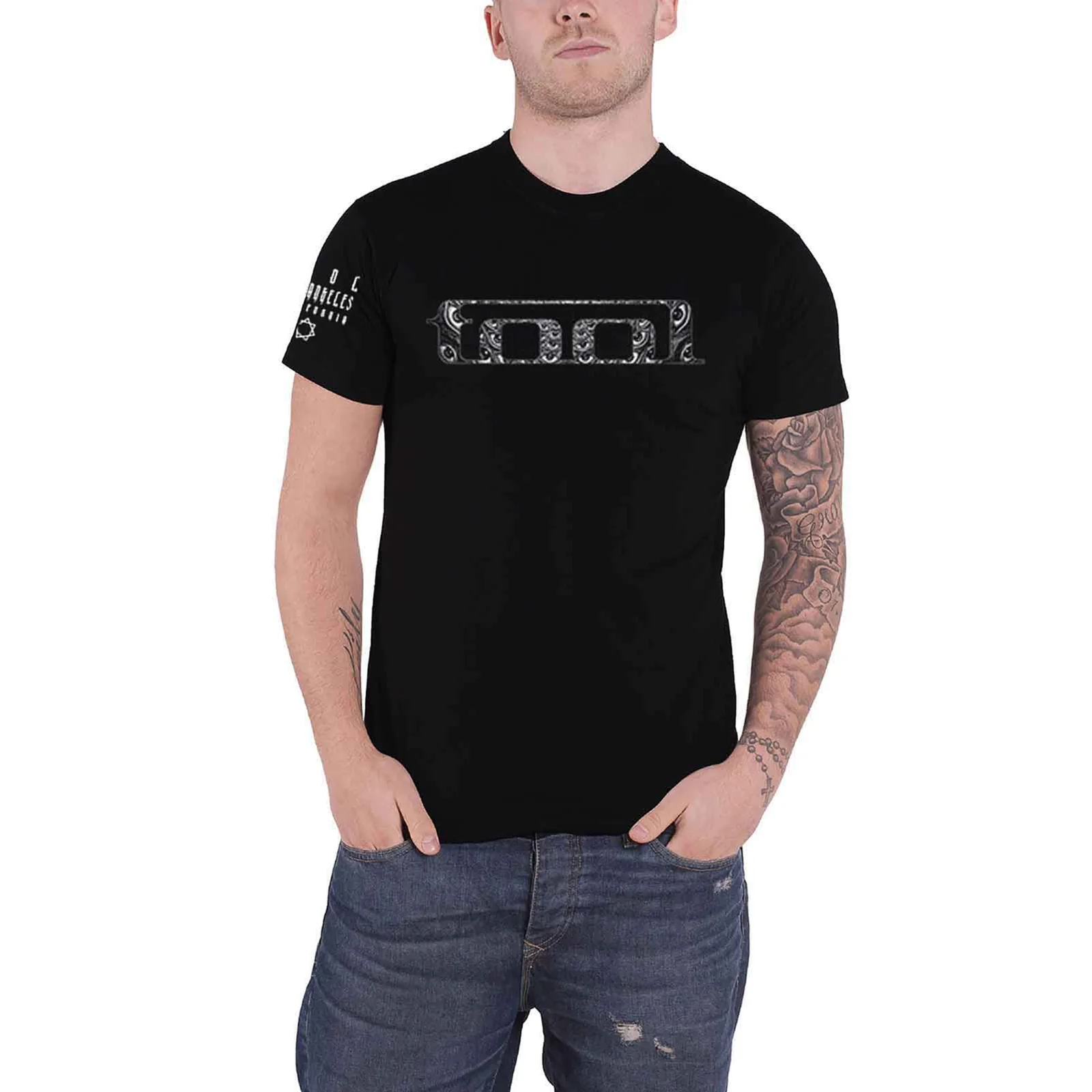 TOOL - BW SPECTRE - T-Shirt Black (Back & Sleeve Print) - Image 3
