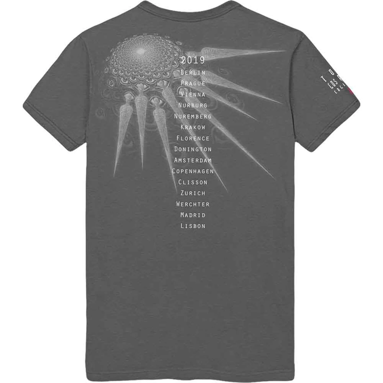 TOOL - SPECTRE SPIKE - T-Shirt Grey (Back Print) - Image 2
