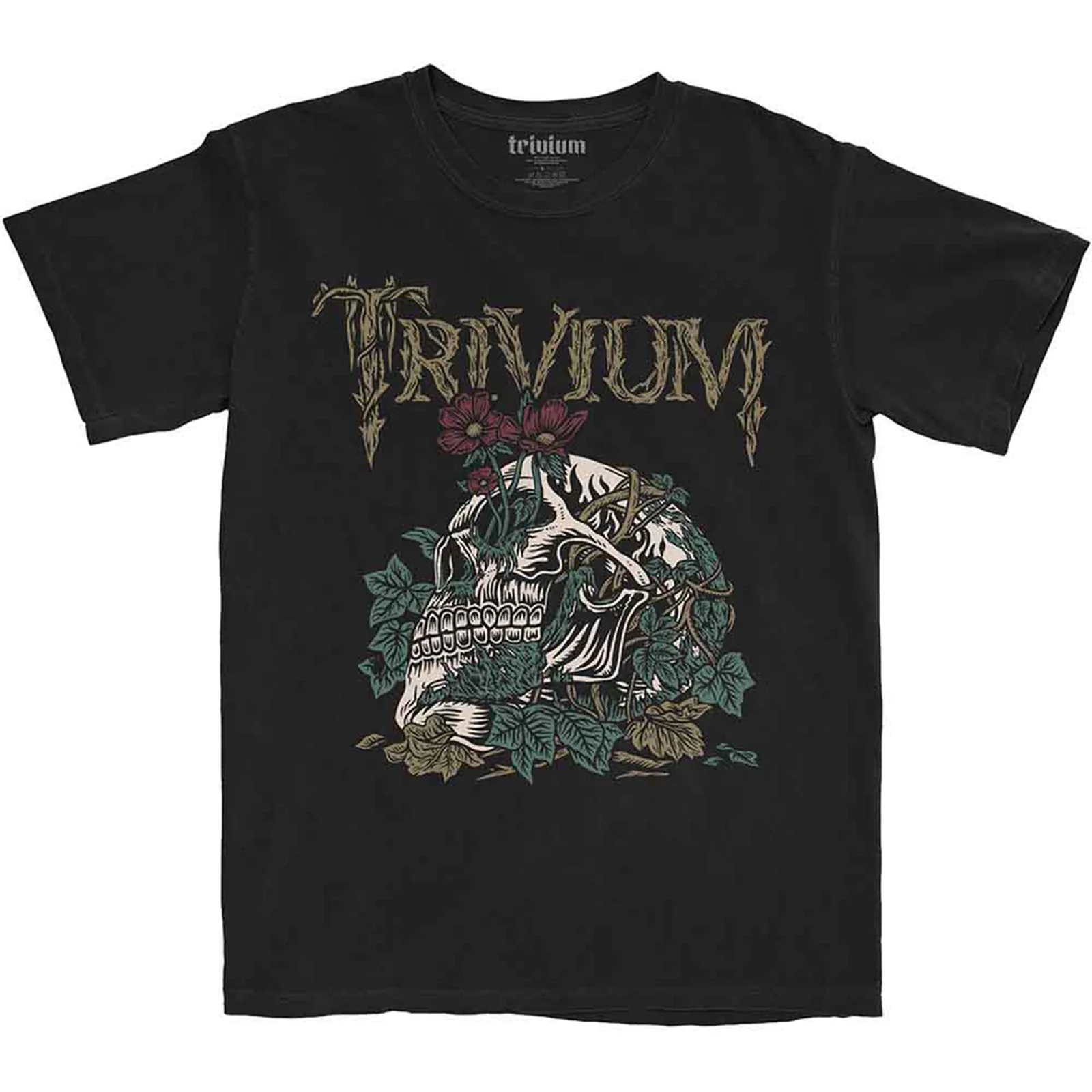 TRIVIUM - SKELLY FLOWER - T-Shirt Black
