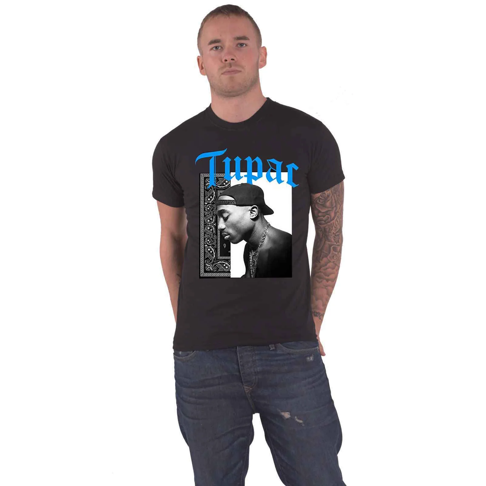TUPAC - ONLY GOD CAN JUDGE ME - T-Shirt Black - Image 2