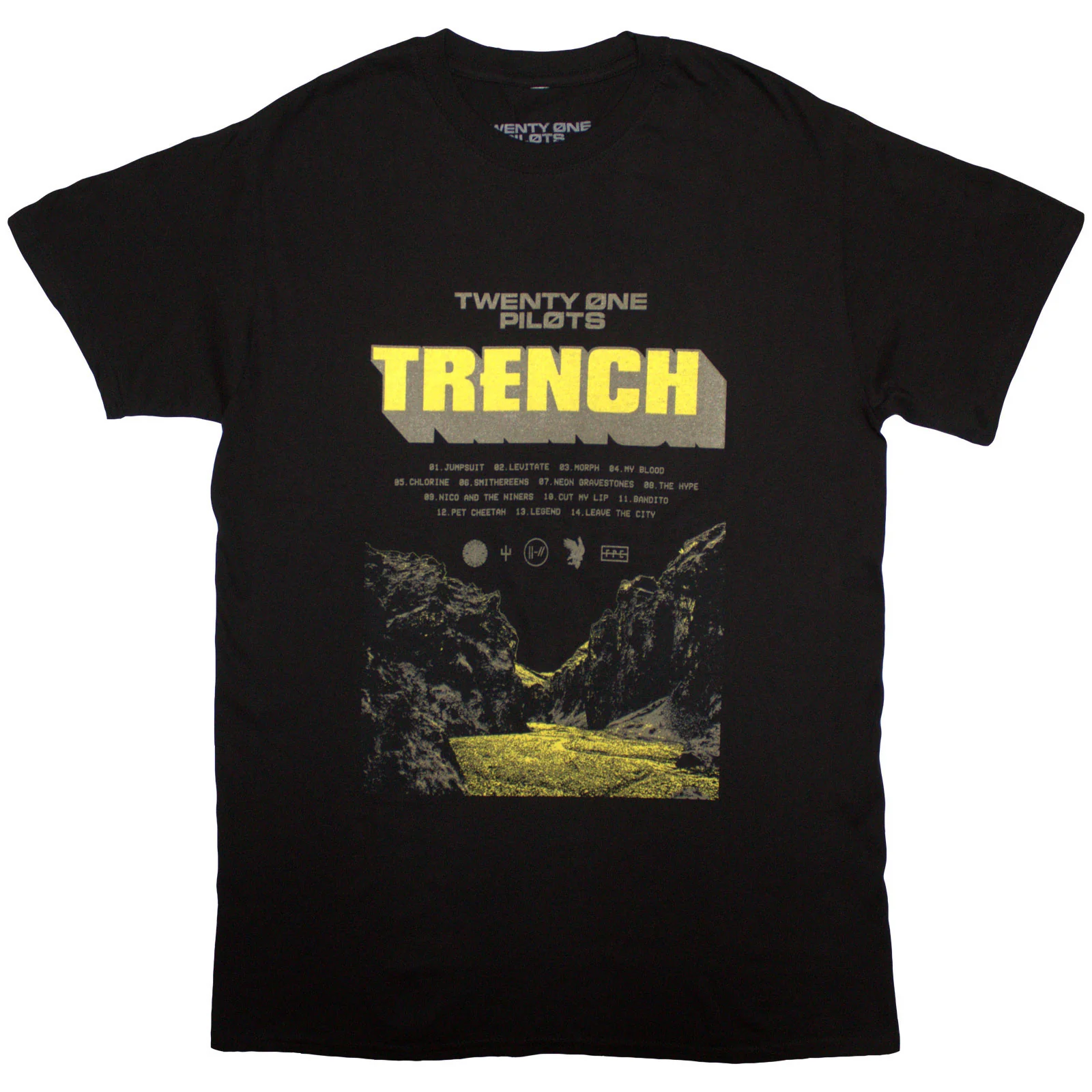 TWENTY ONE PILOTS - TRENCH CLIFF - T-Shirt Black