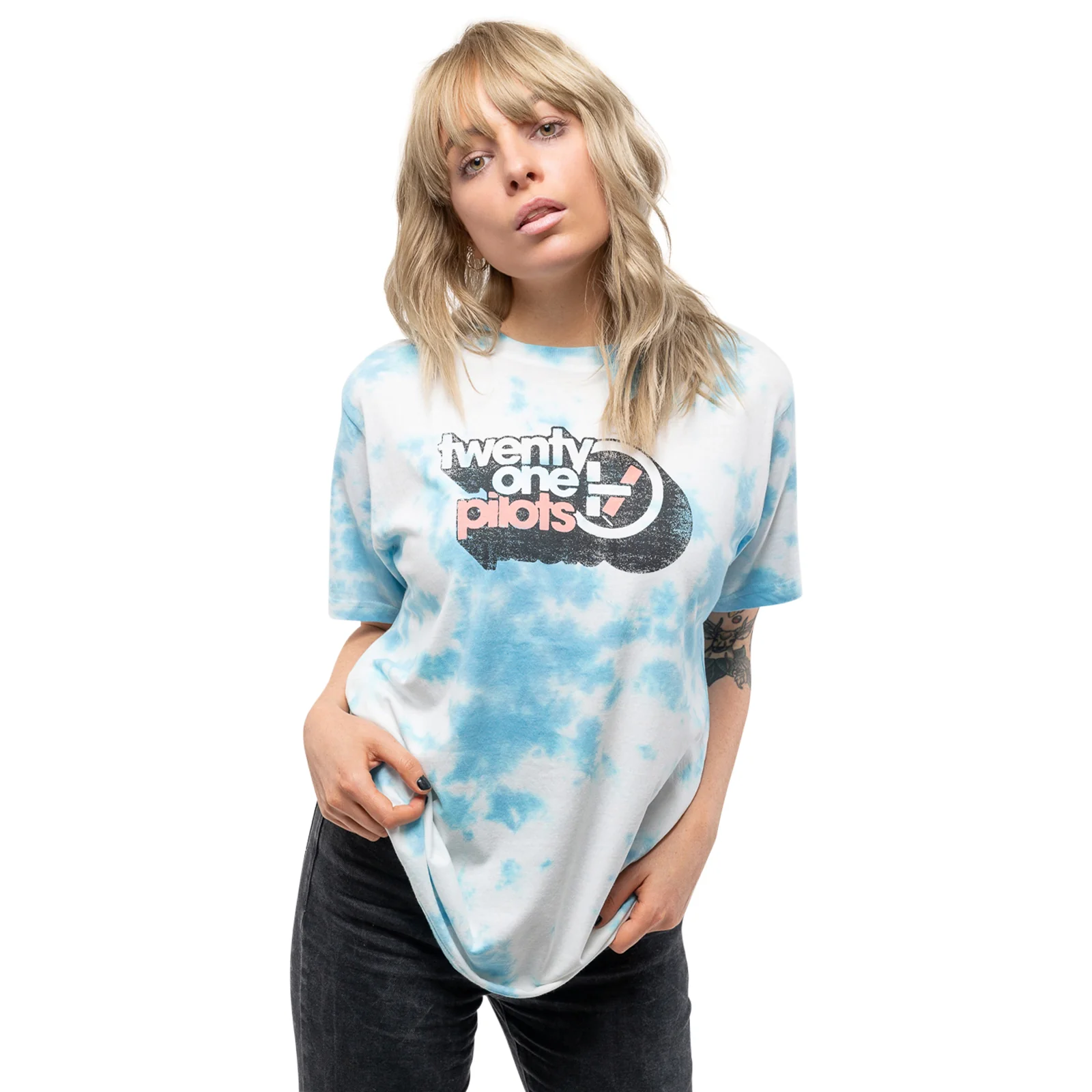TWENTY ONE PILOTS - VINTAGE BLOCK HOLIDAY - T-Shirt Blue (Wash Collection) - Image 2