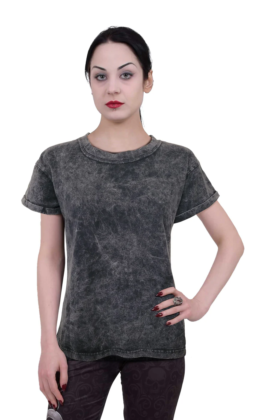 URBAN FASHION - Acid Wash Turnup Sleeve - Image 3