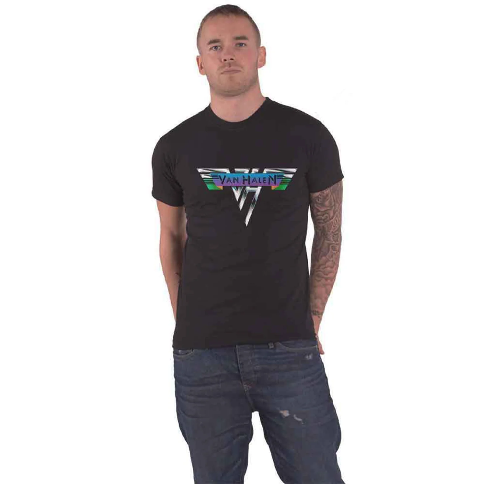 VAN HALEN - ORIGINAL LOGO - T-Shirt Black - Image 2