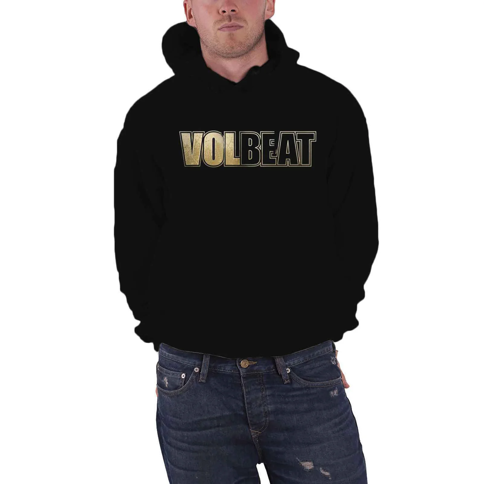 VOLBEAT - BLEEDING CROWN SKULL - Pullover Hoodie Black (Back Print) - Image 3