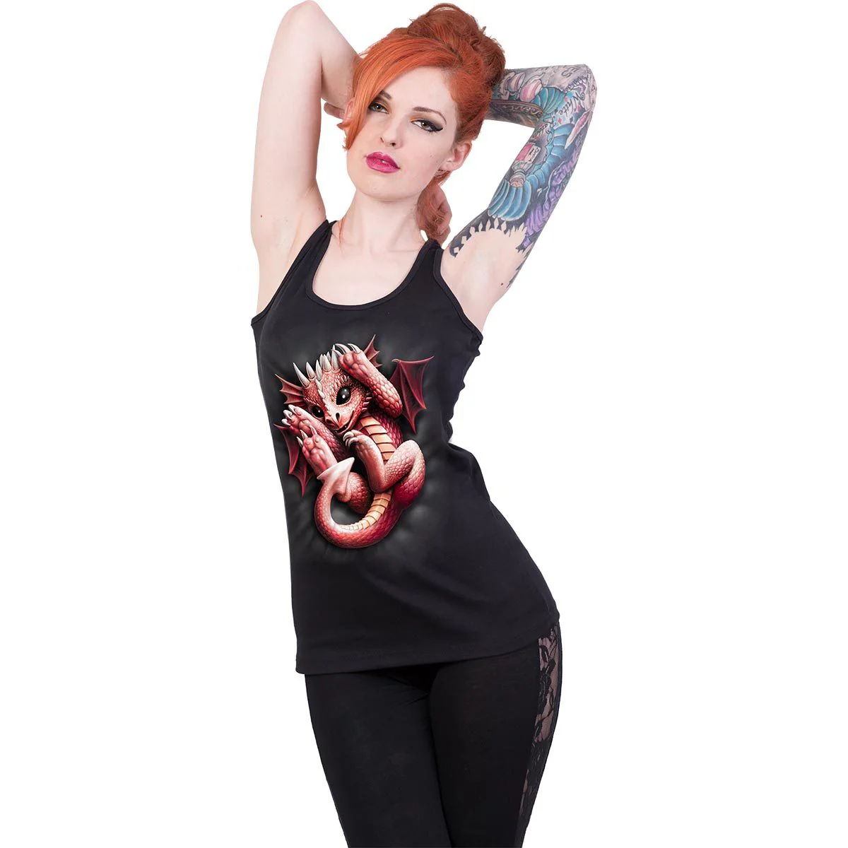 WHELP - Razor Back Top Black - Image 2