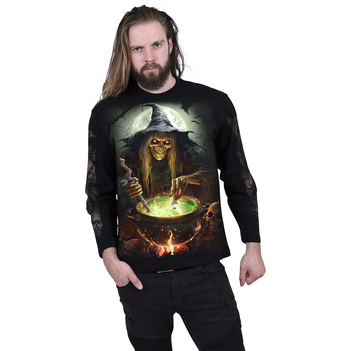 WITCH'S BREW - Longsleeve T-Shirt Black - Image 3
