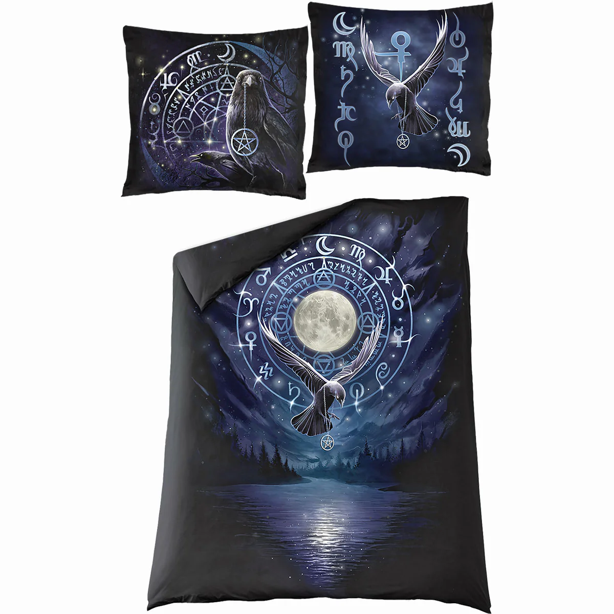 WITCHCRAFT - Single Cotton Duvet Cover + UK And EU Pillow case - Image 2