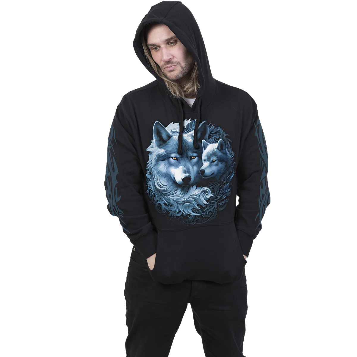 WOLF GUARDIAN - Hoody Black - Image 3