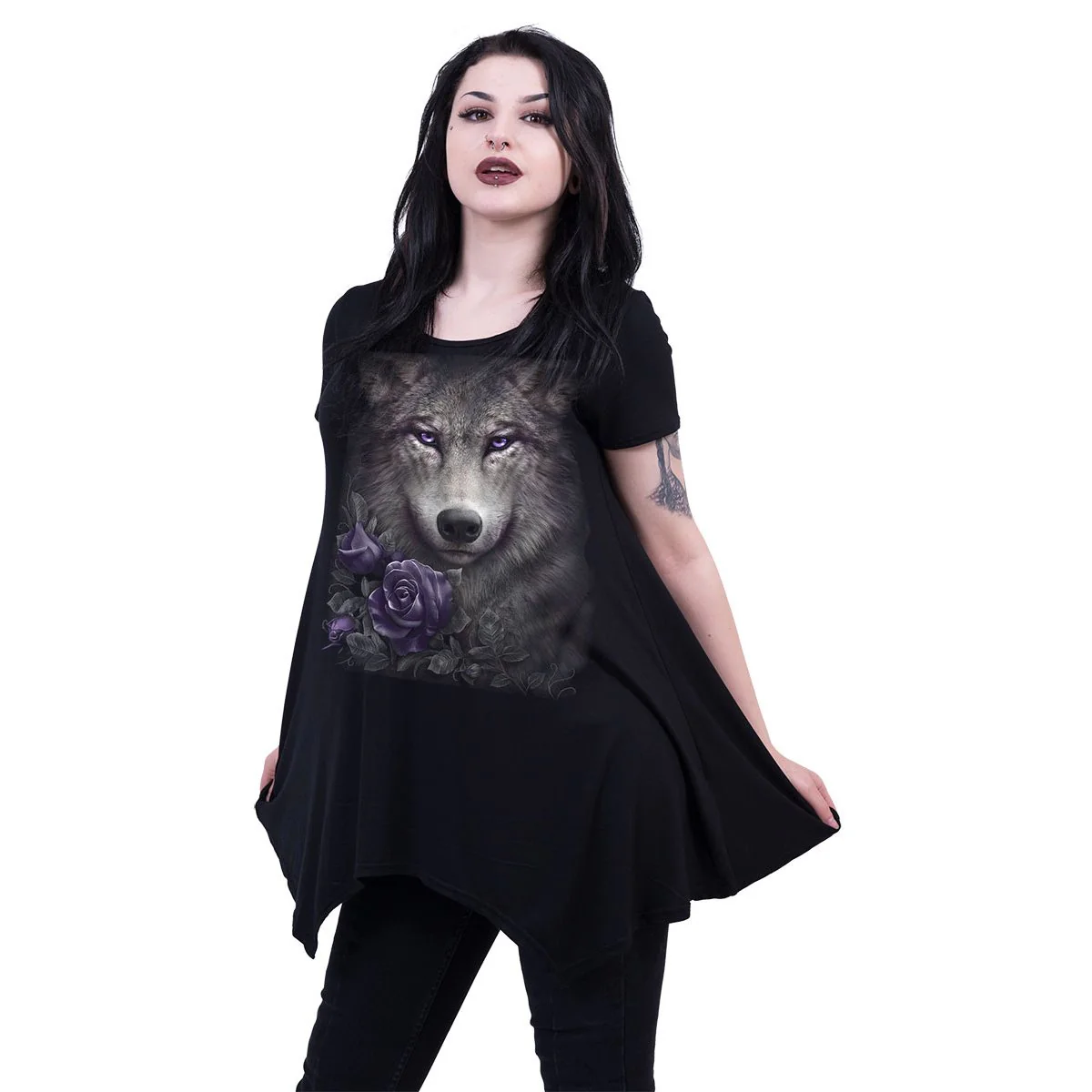 WOLF ROSES - Smock - Tunic Casual Top - Image 2