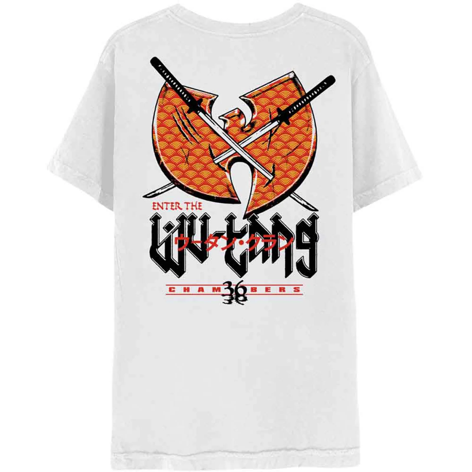 WU-TANG CLAN - SWORDS - T-Shirt White (Back Print) - Image 2