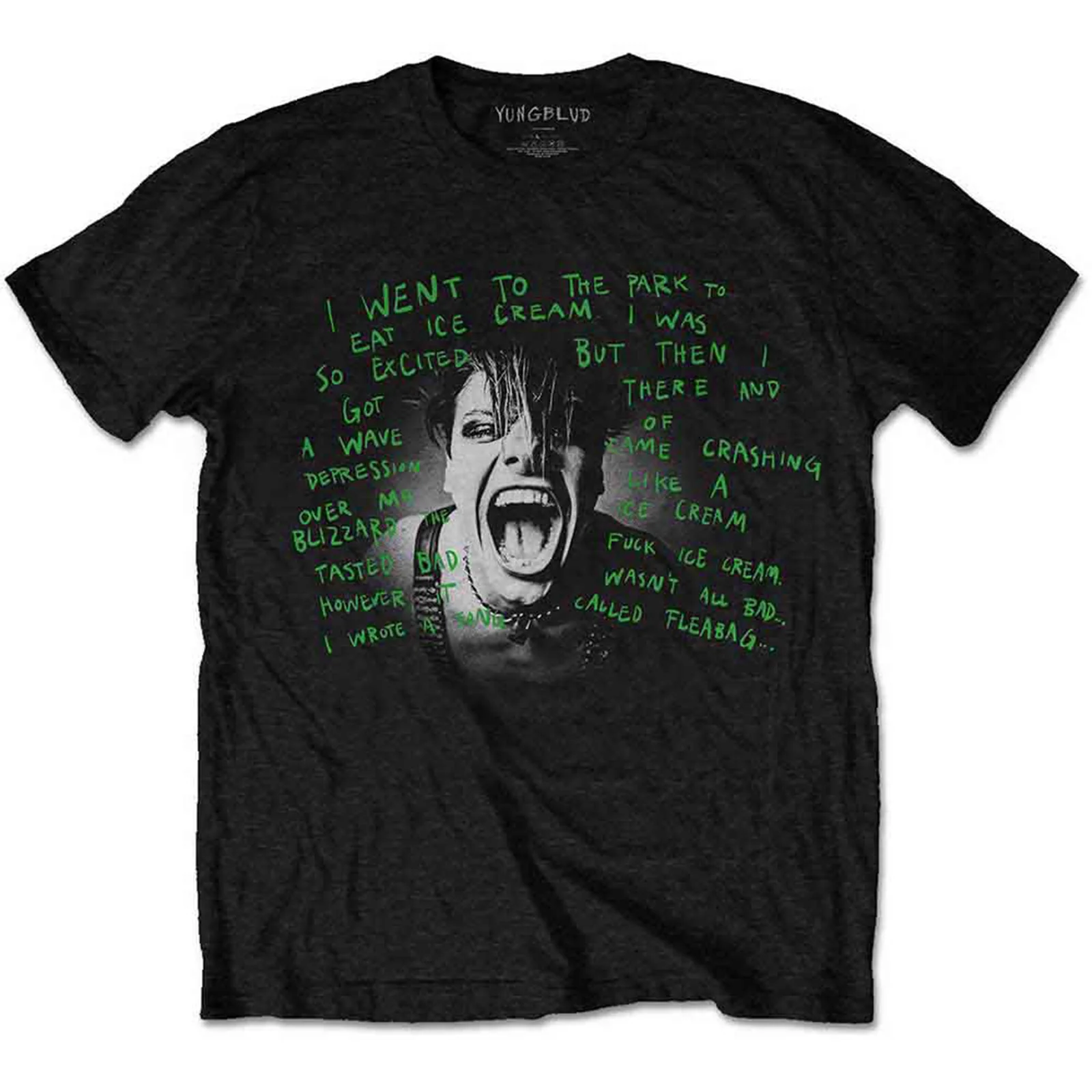 YUNGBLUD - LYRIC PHOTO - T-Shirt Black