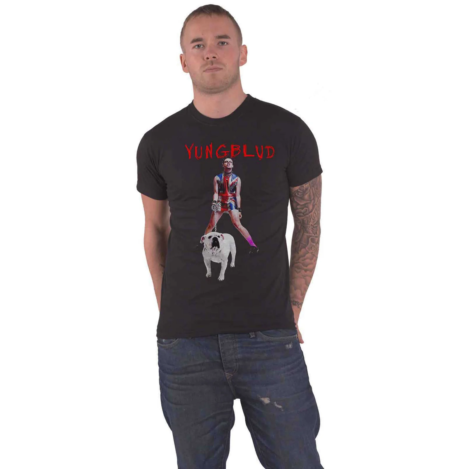 YUNGBLUD - STRAWBERRY LIPSTICK - T-Shirt Black - Image 2